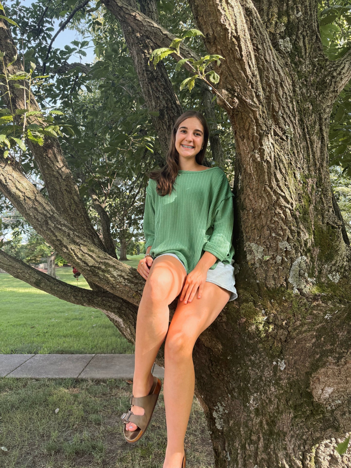 Adventurous Green Sweater