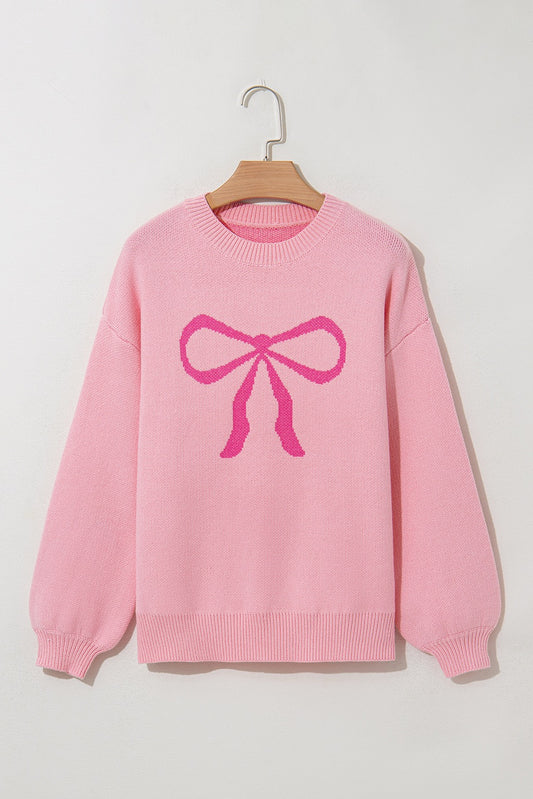Blushing Bow Sweater