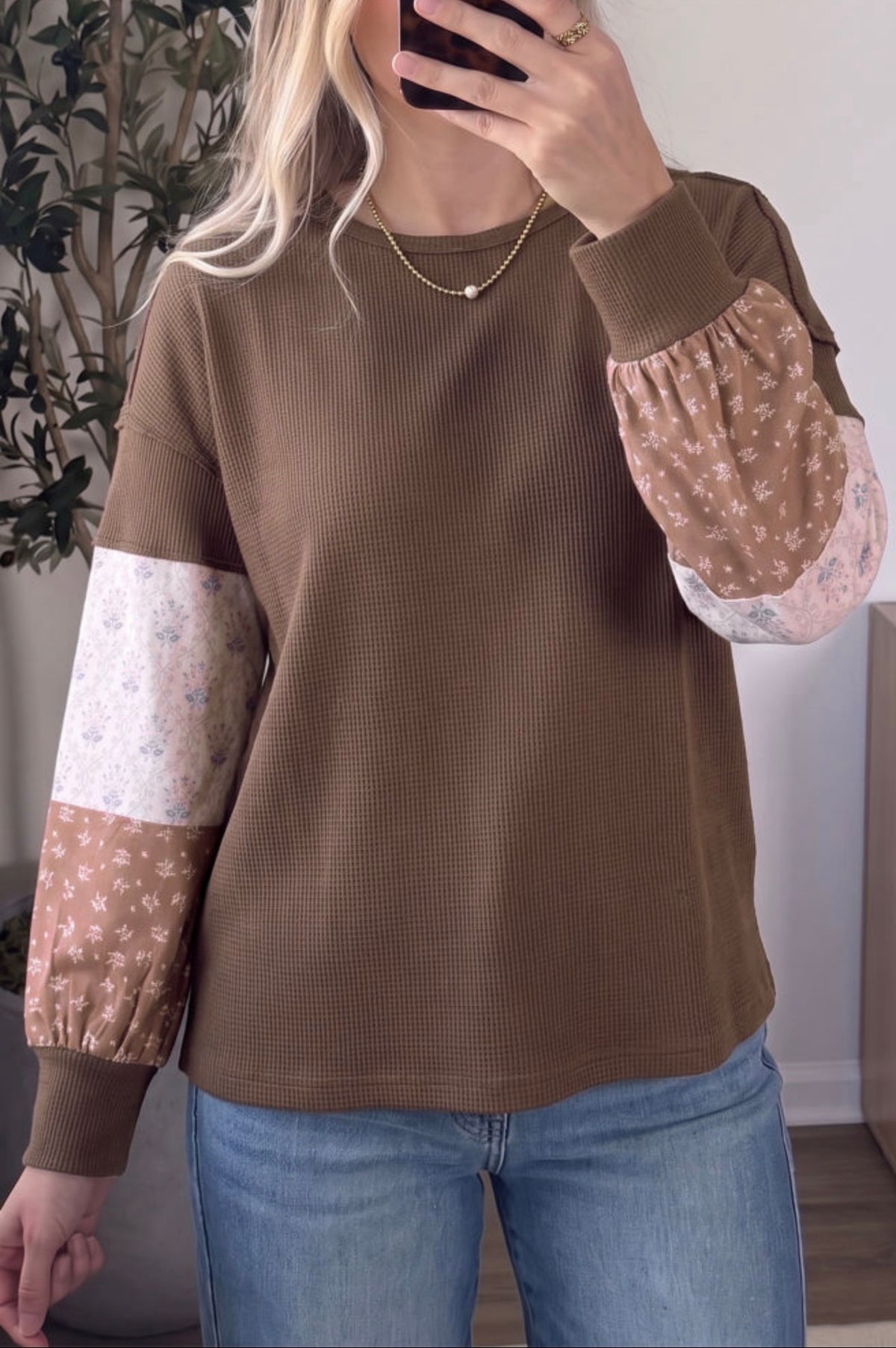 Gathered Blooms Top