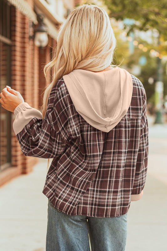 Laid-Back Plaid Hoodie