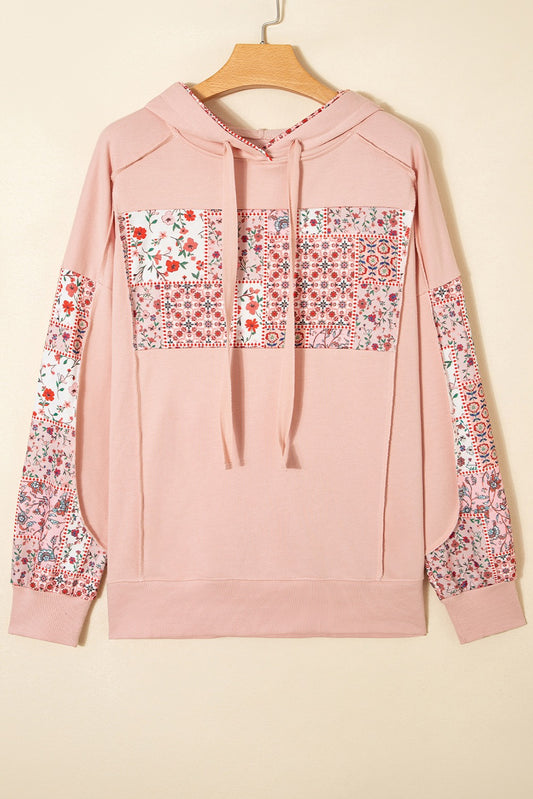 Boho Blossom Patchwork Hoodie