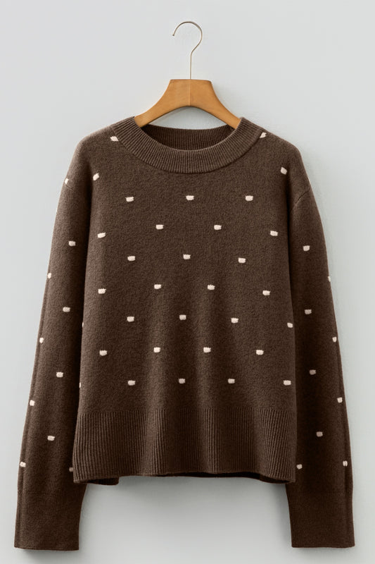 Cocoa Dot Sweater