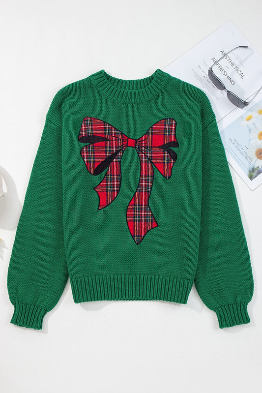 Holiday Bow Charm Sweater