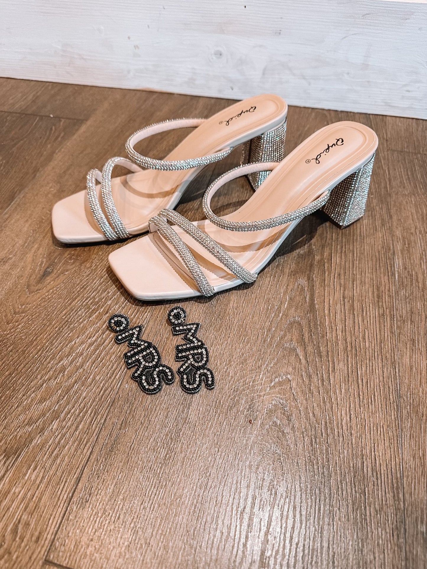 Qupid Rhinestone Heels