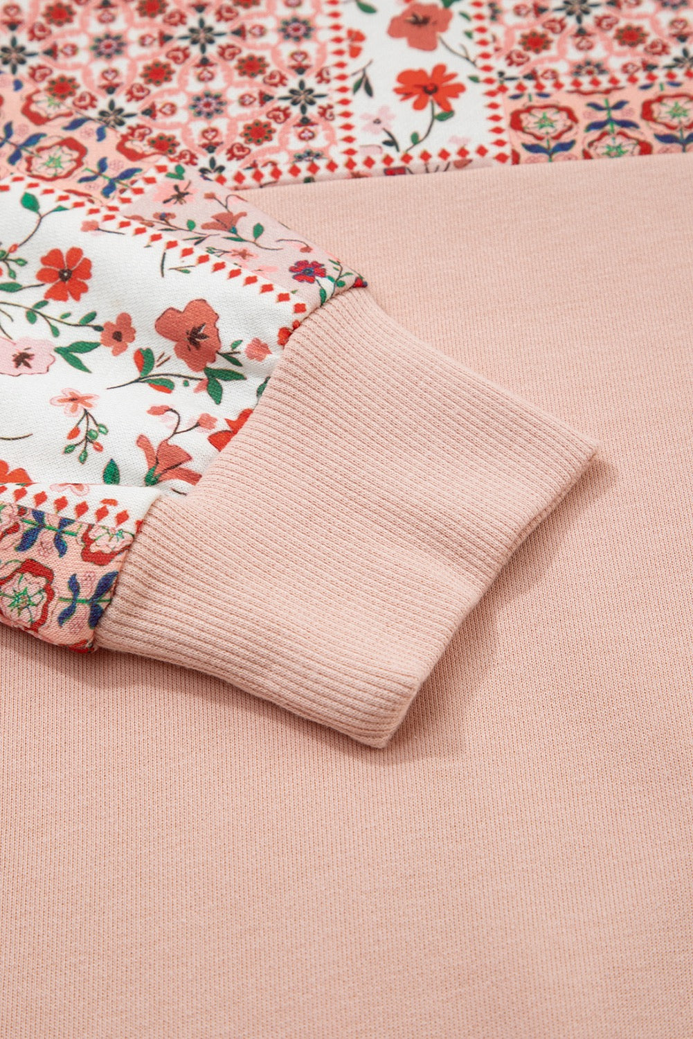 Boho Blossom Patchwork Hoodie