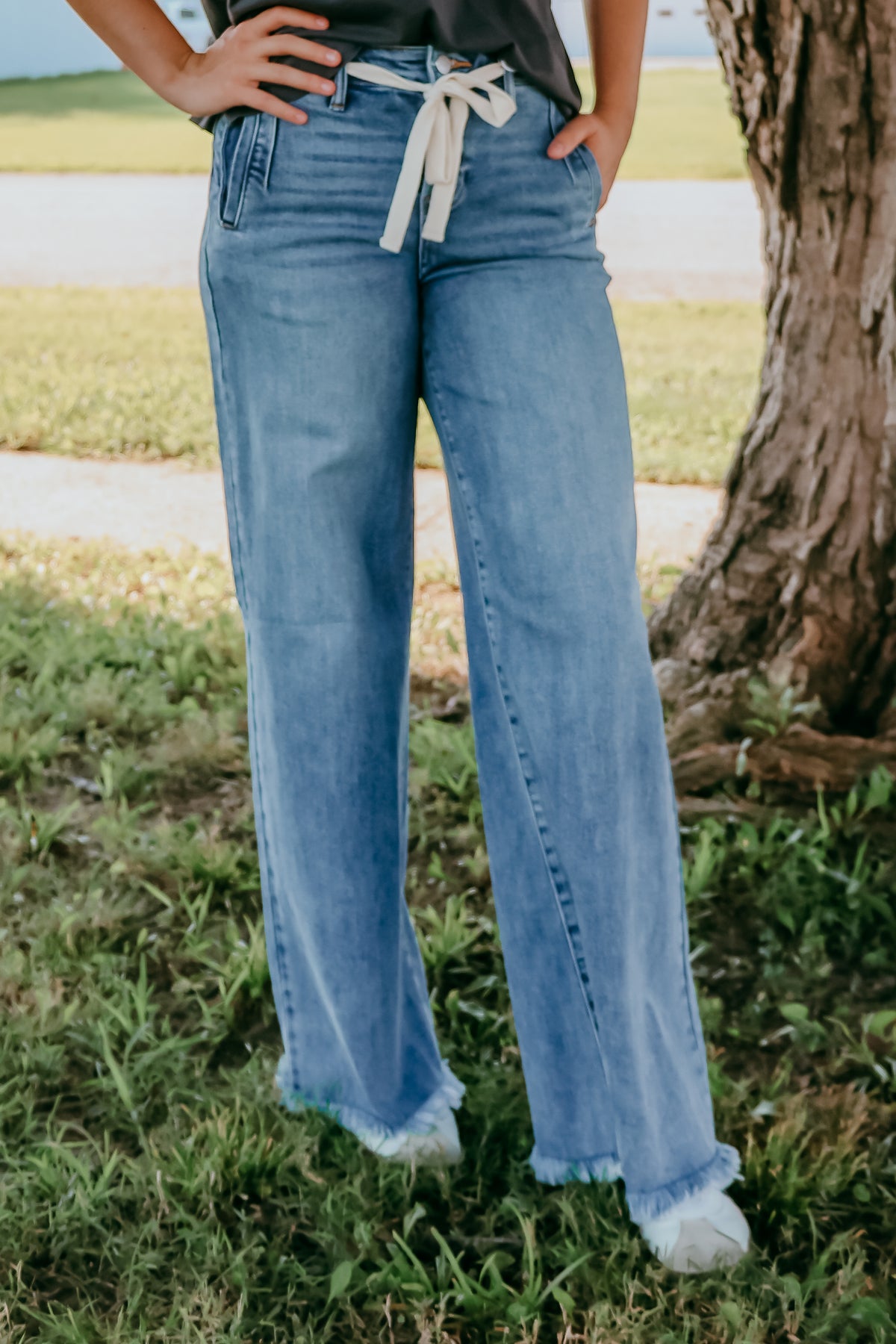 Risen High Rise Wide Jeans