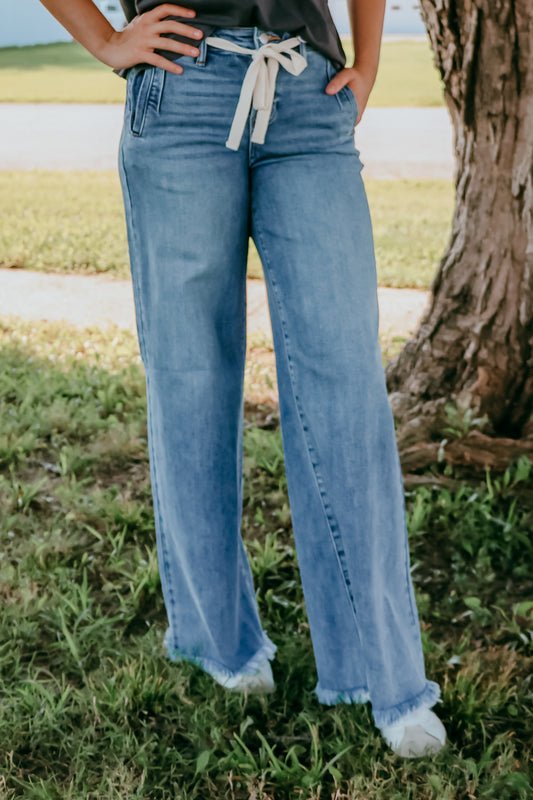 Risen High Rise Wide Jeans