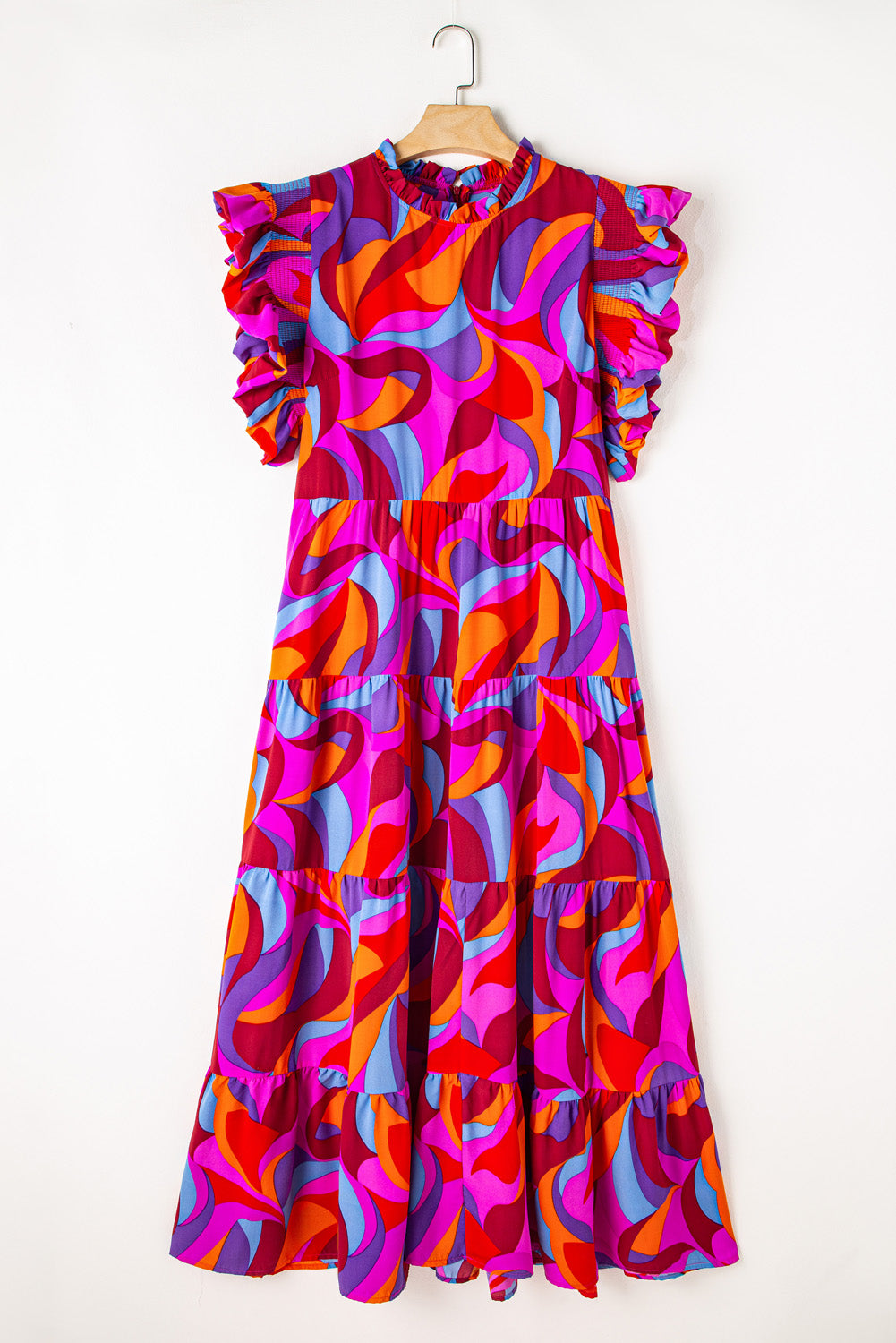 Plus Abstract Maxi Dress