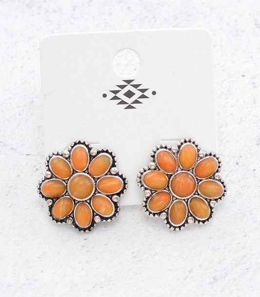 Concho Stud Earrings