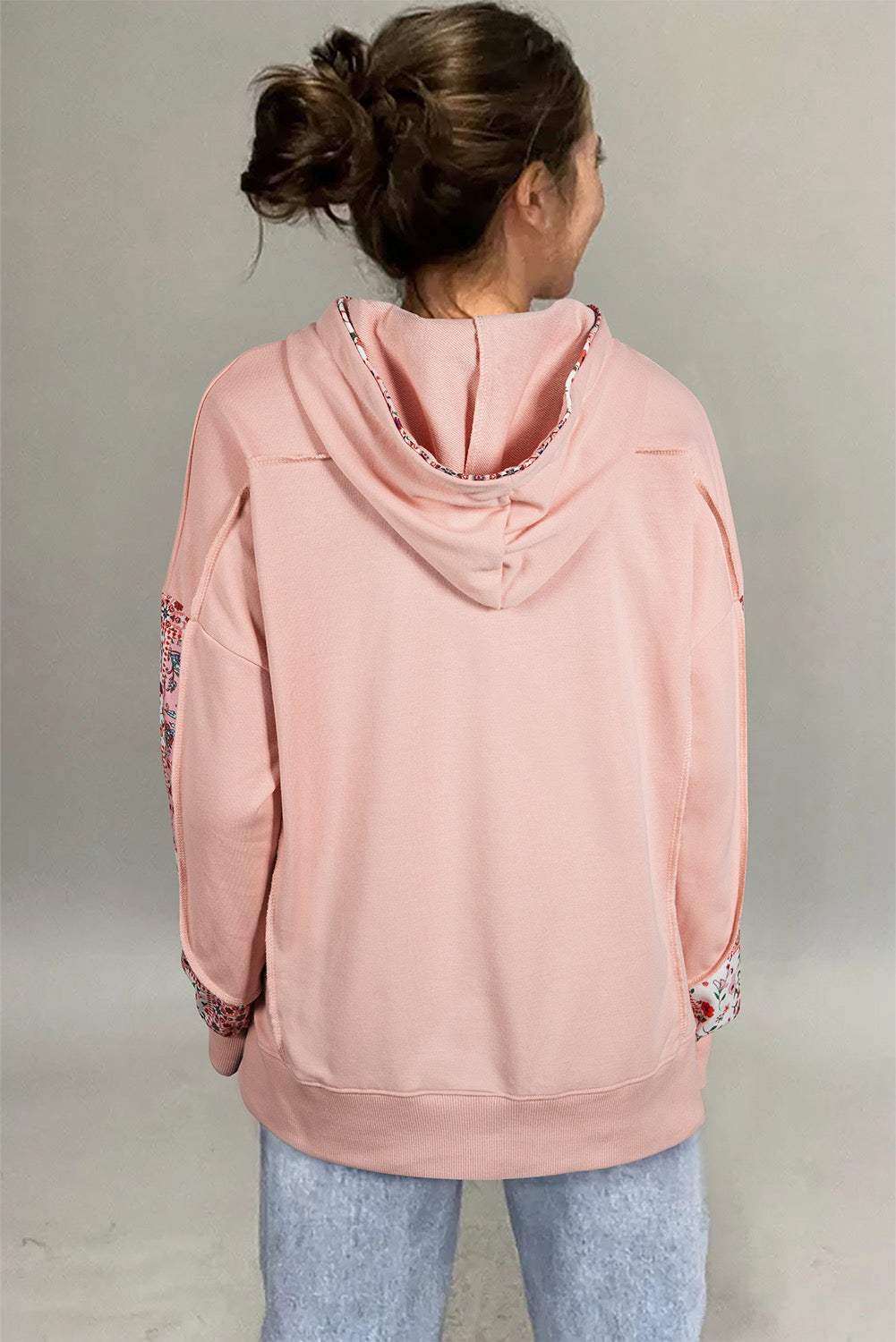 Boho Blossom Patchwork Hoodie