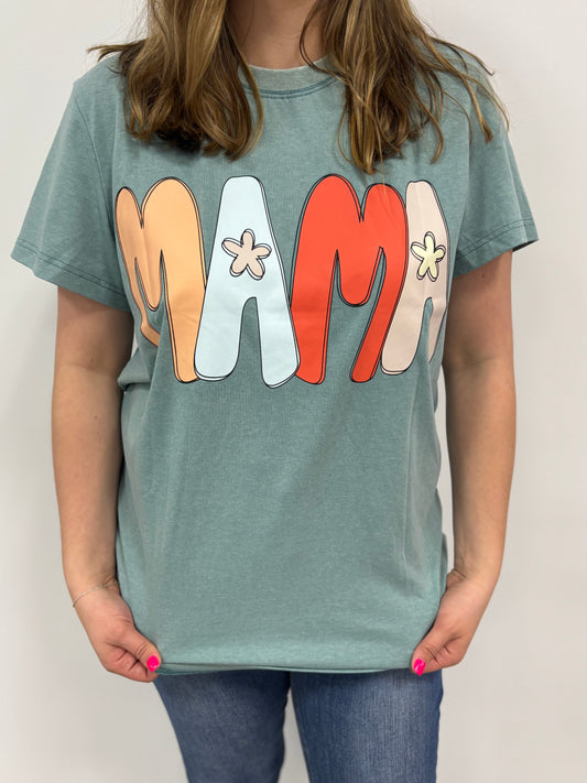 Teal Mama Tee