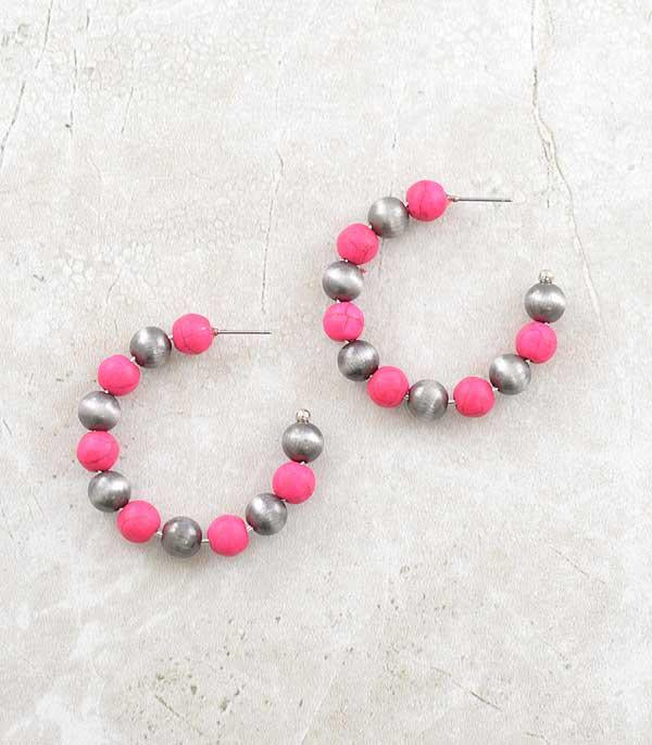 Pink Navajo Earrings