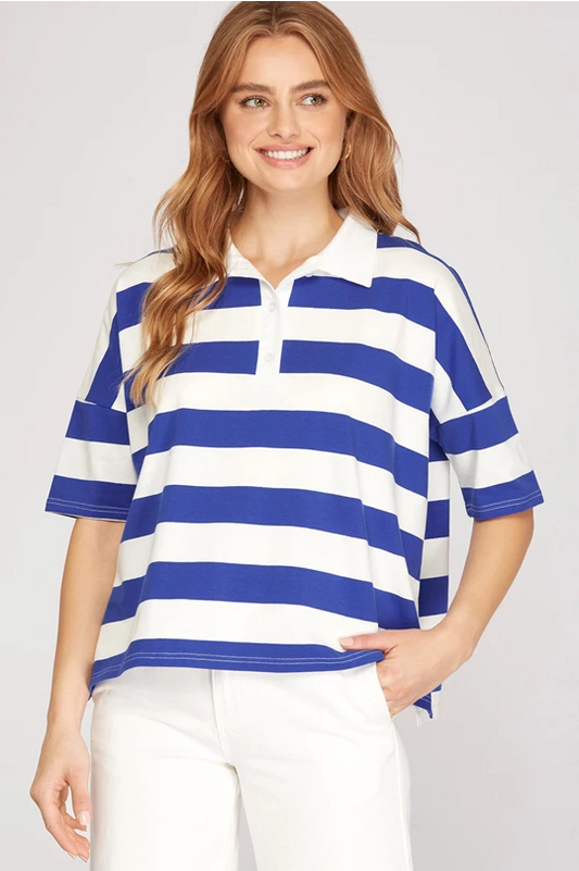Coastal Stripes Blouse