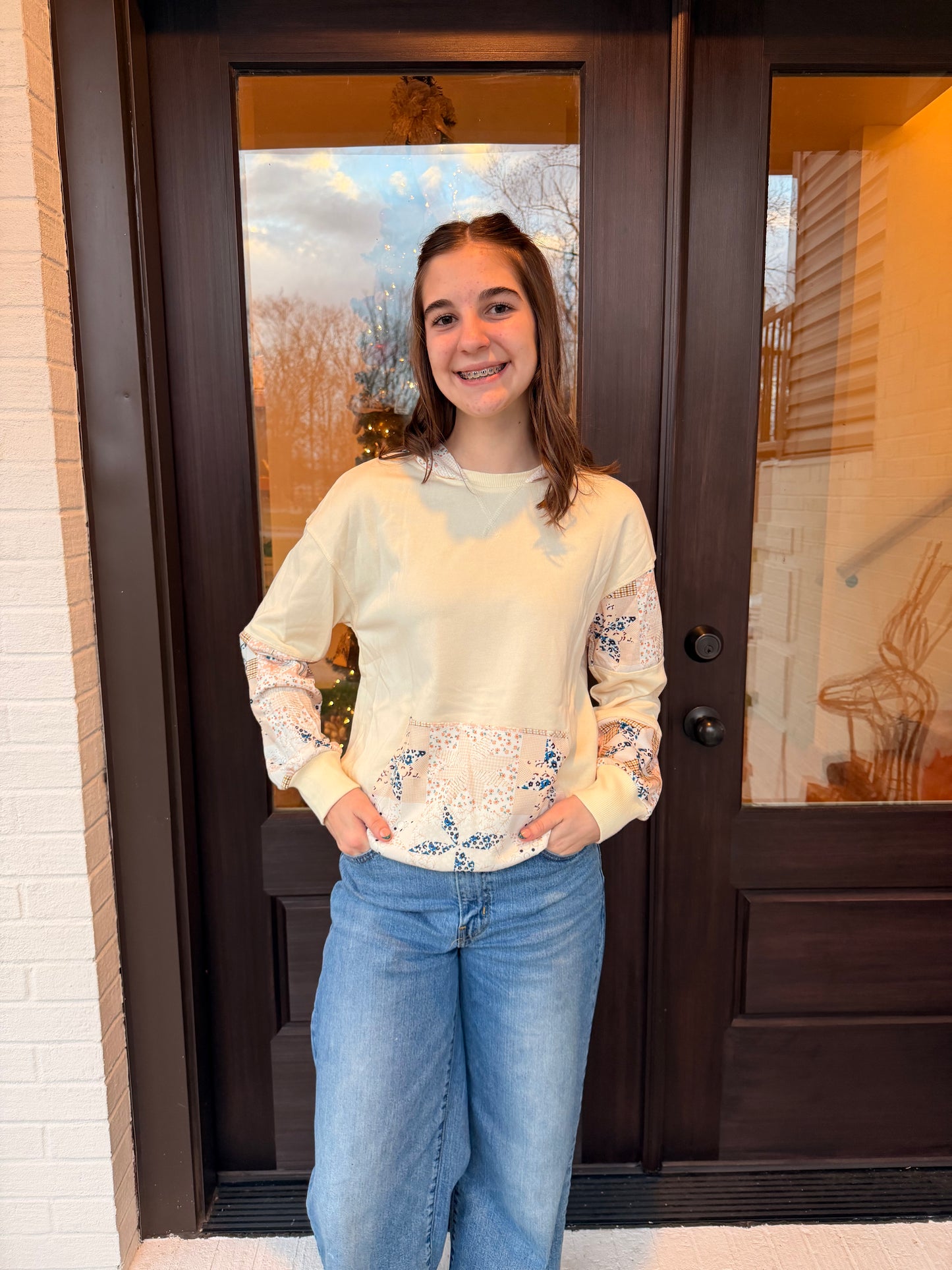 Patchwork Snowfall Hoodie