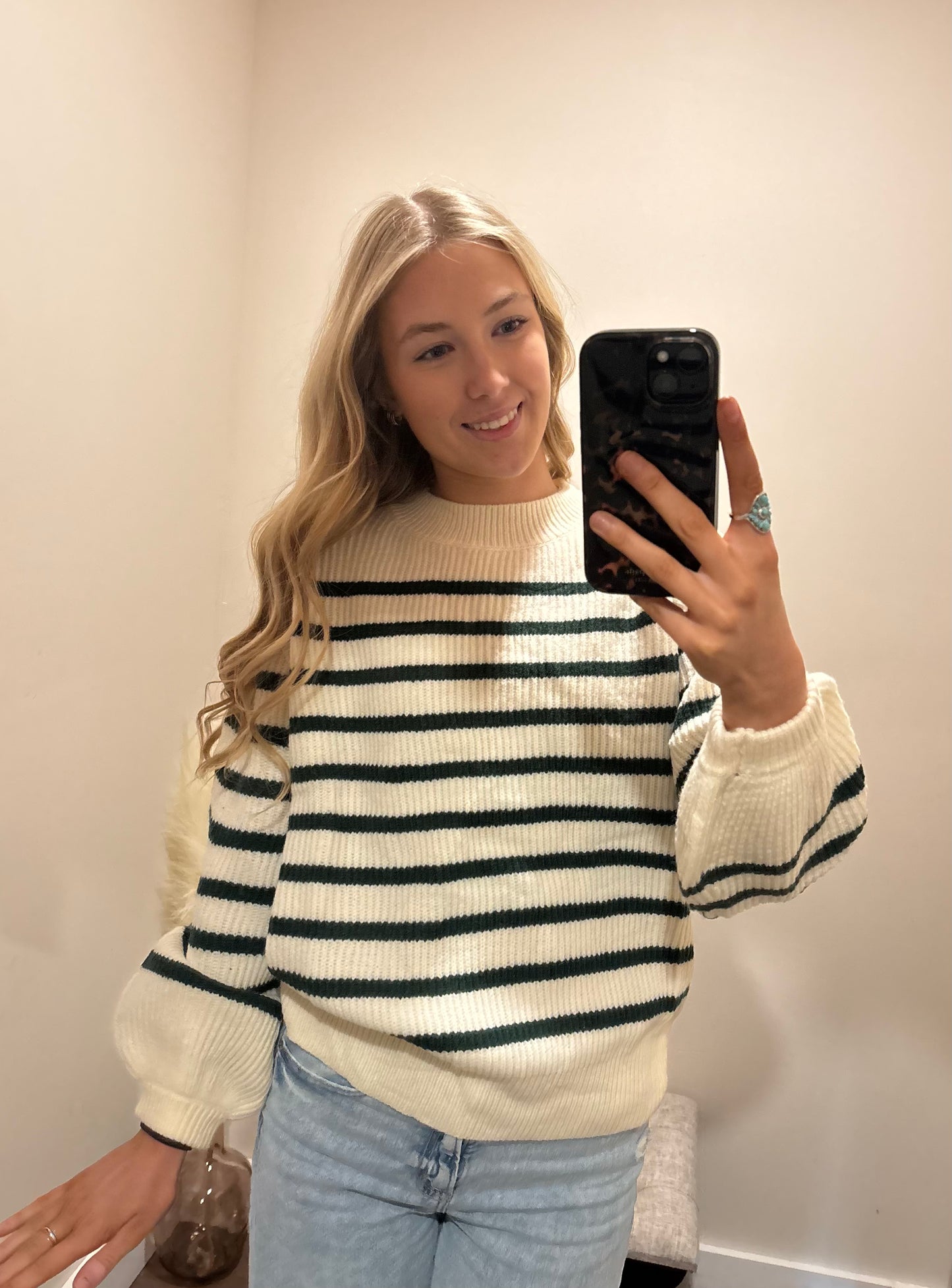 Evergreen Stripe Knit