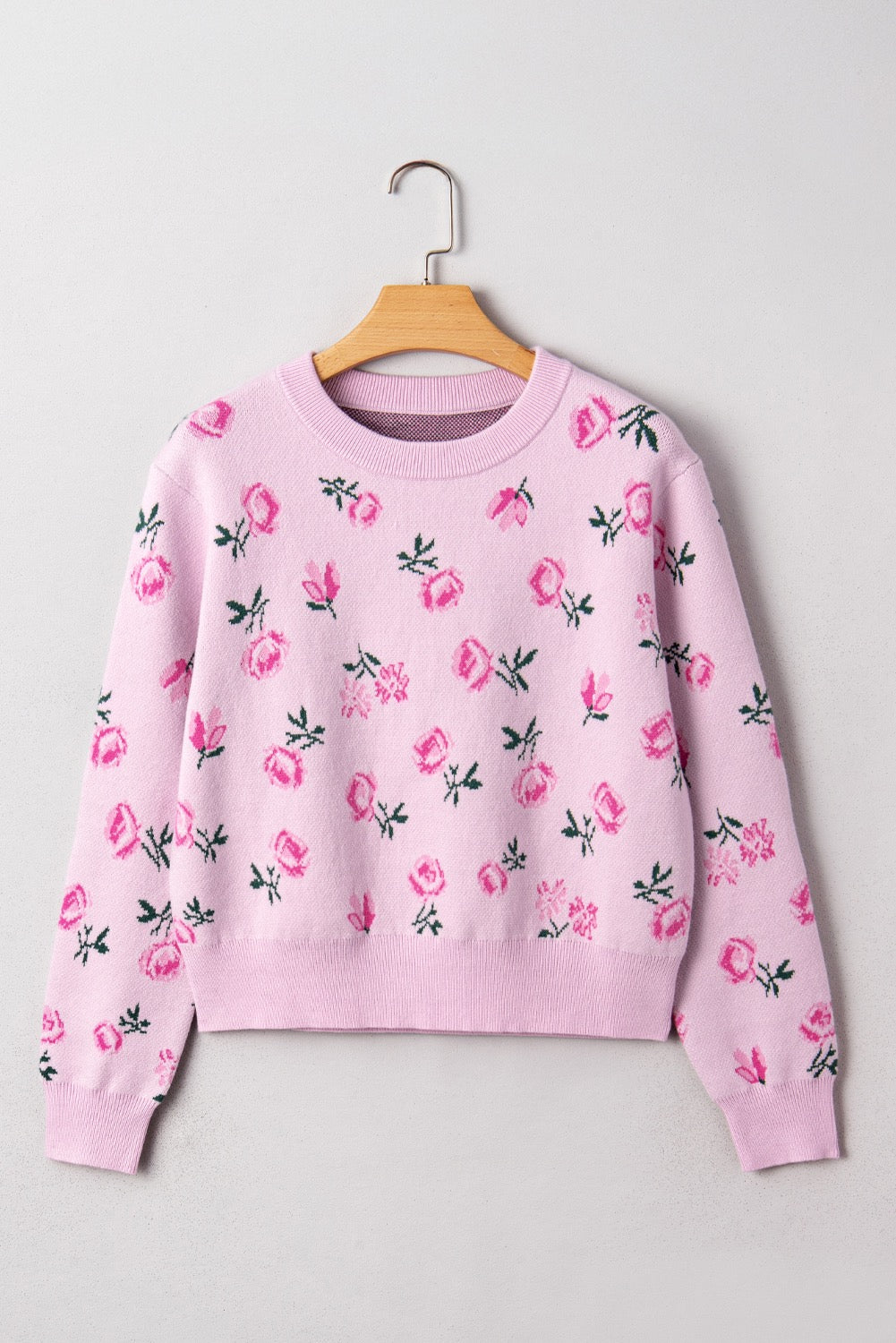 Frosted Rose Garden Sweater