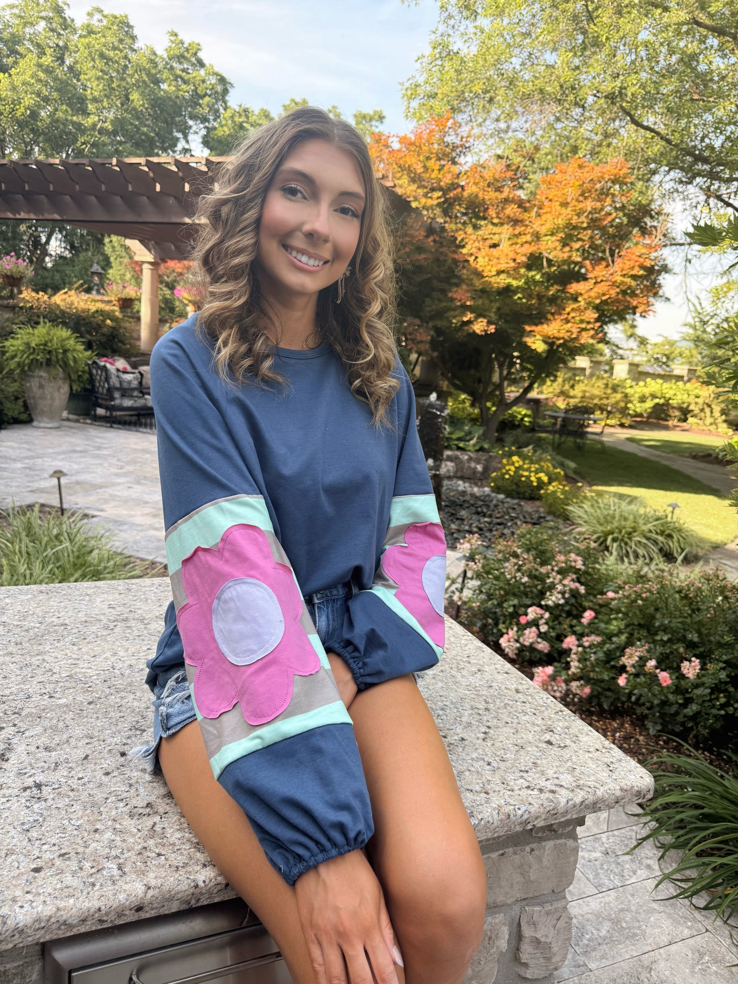 Frosted Petal Top