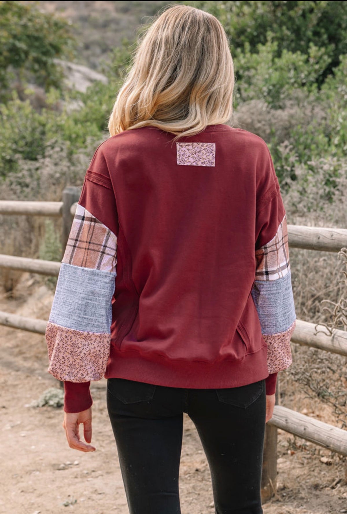 Country Roads Patchwork Top