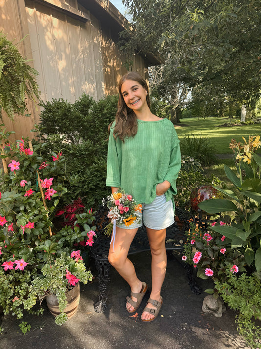 Adventurous Green Sweater