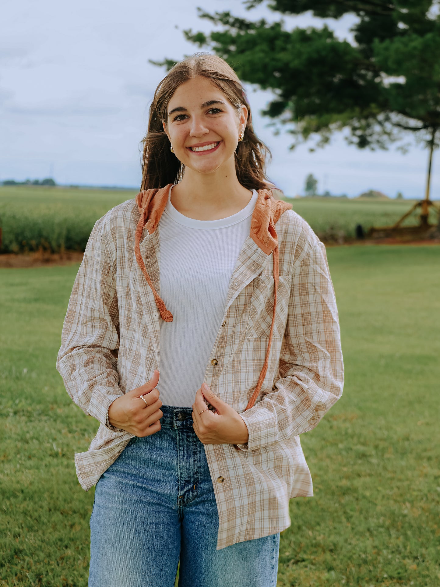 Backroads Plaid Hoodie