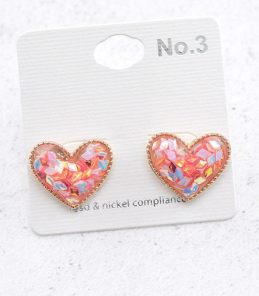 Heart Confetti Earrings