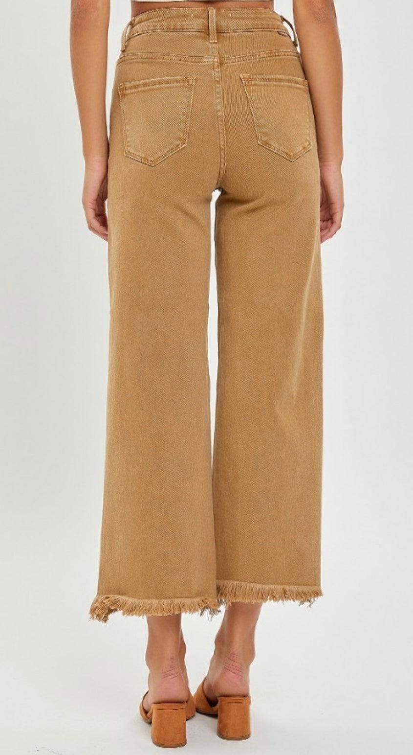 Risen Mocha Wide Leg Crop