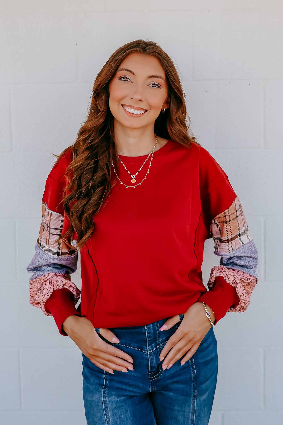 Country Roads Patchwork Top