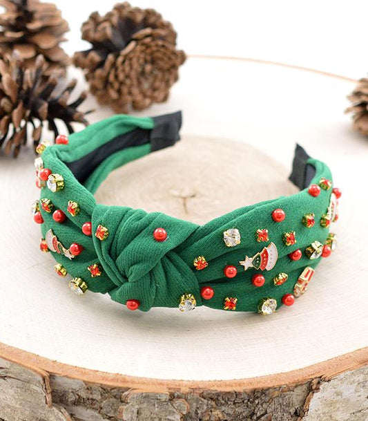 Green Christmas Headband