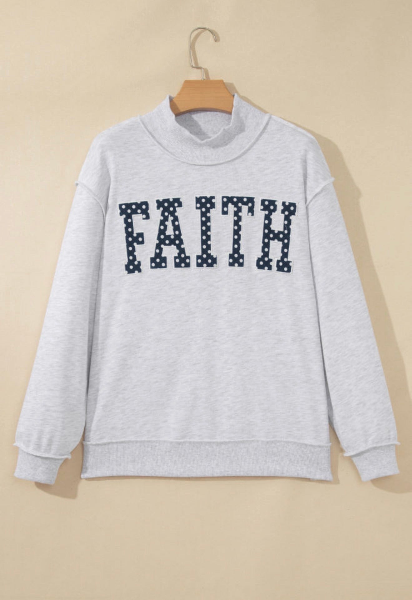 Walk by Faith Mock Neck