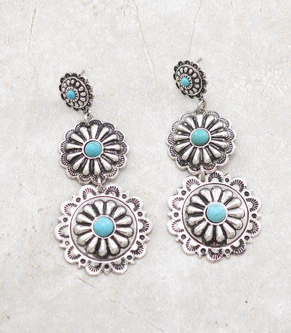 Concho Tiered Earrings