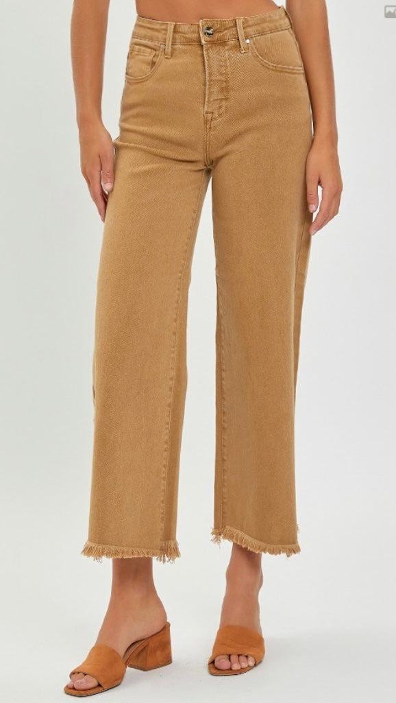 Risen Mocha Wide Leg Crop