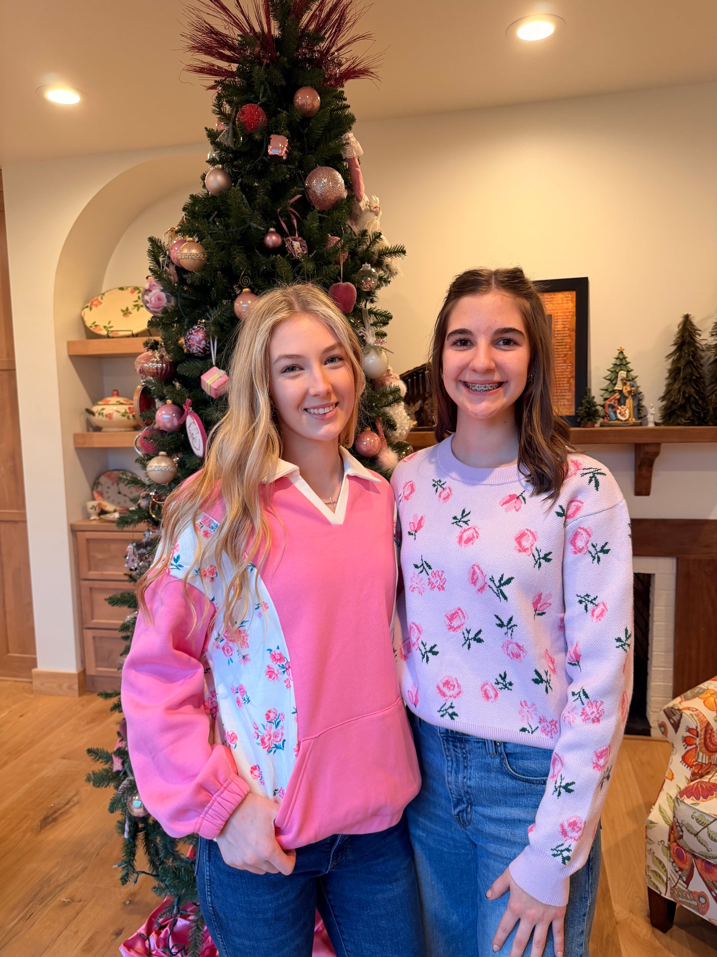 Frosted Rose Garden Sweater