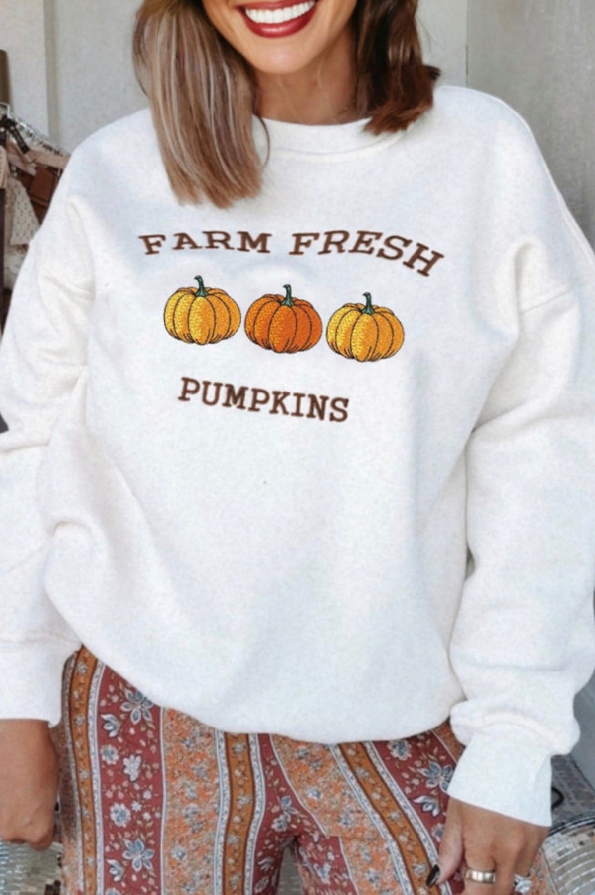 Farm Fresh Pumpkins Sweatshirt