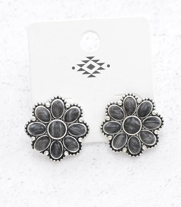 Concho Stud Earrings