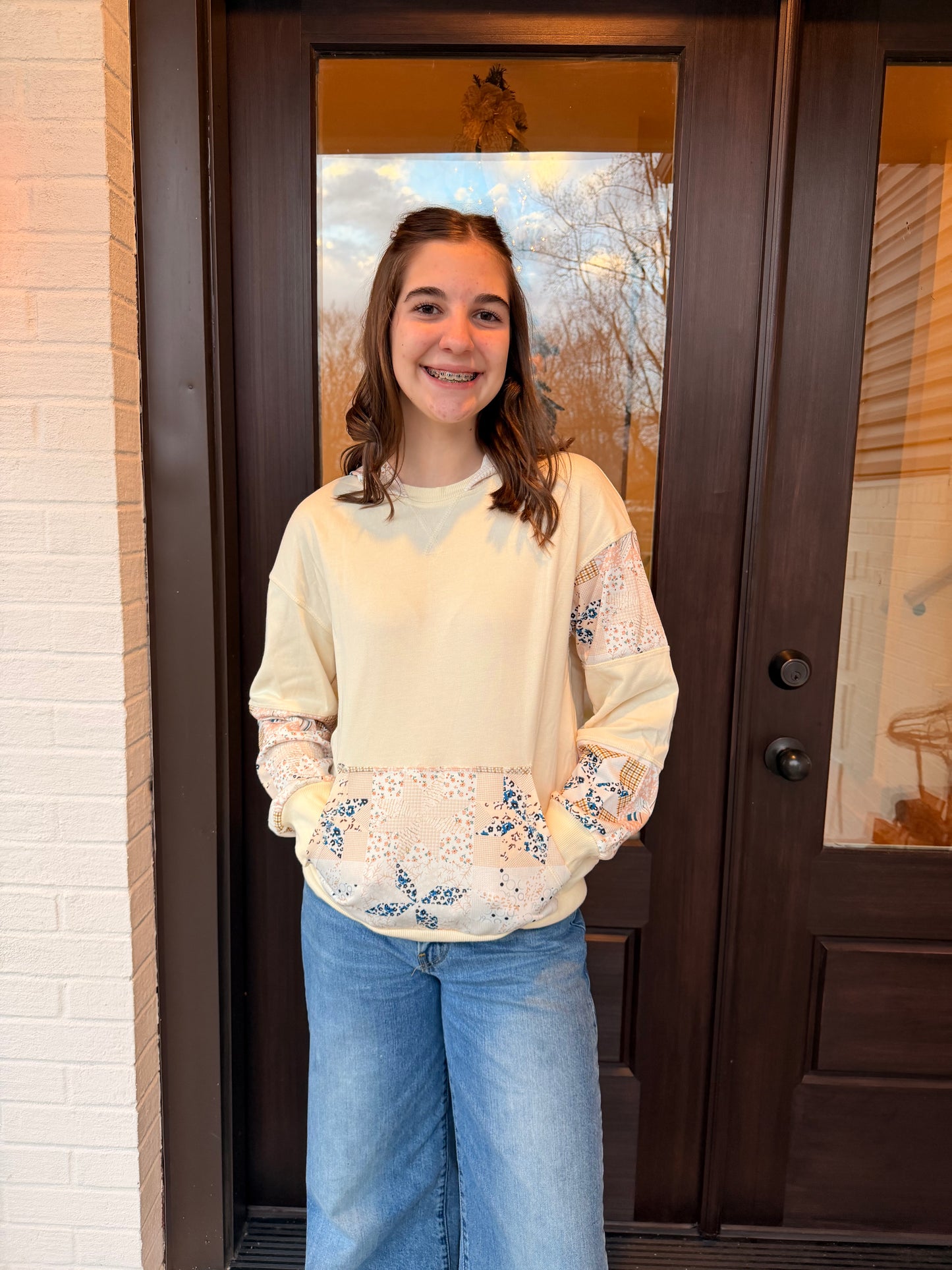 Patchwork Snowfall Hoodie