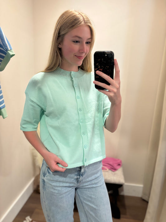 Mint To Be Sweater Top