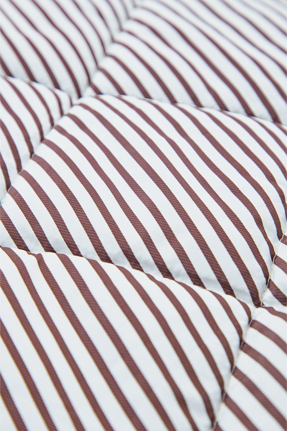 Cocoa Striped Quilted Vest