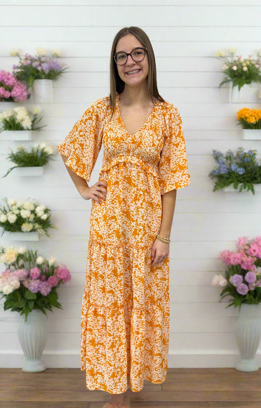 Orange Maxi Dress