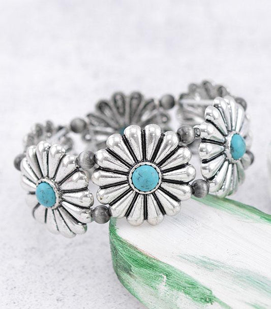 Turquoise Concho Bracelet