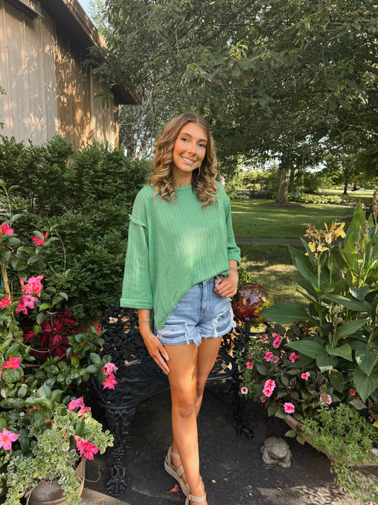 Adventurous Green Sweater