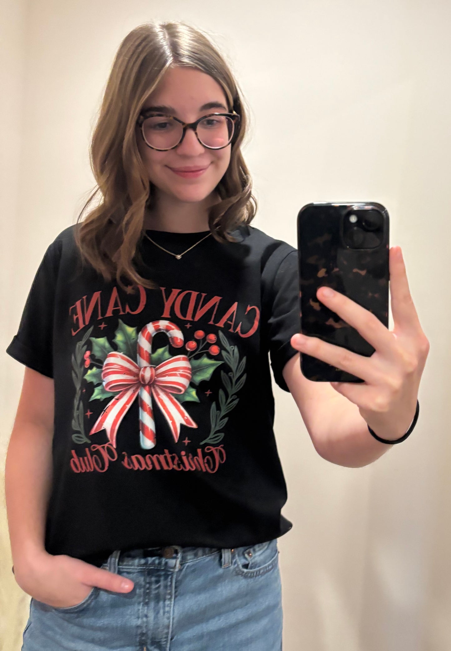 Candy Cane Christmas Club Tee