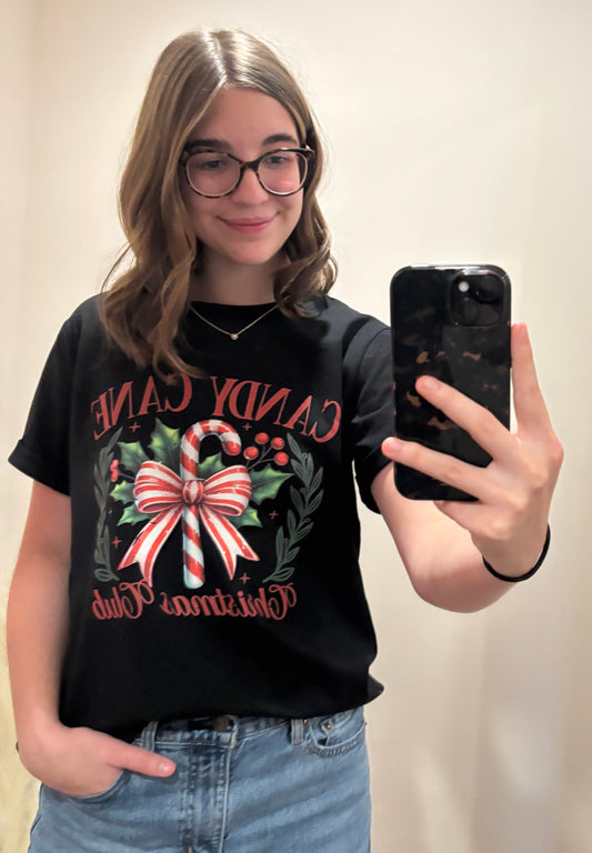 Candy Cane Christmas Club Tee