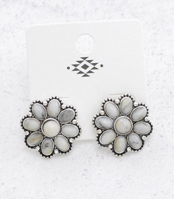 Concho Stud Earrings