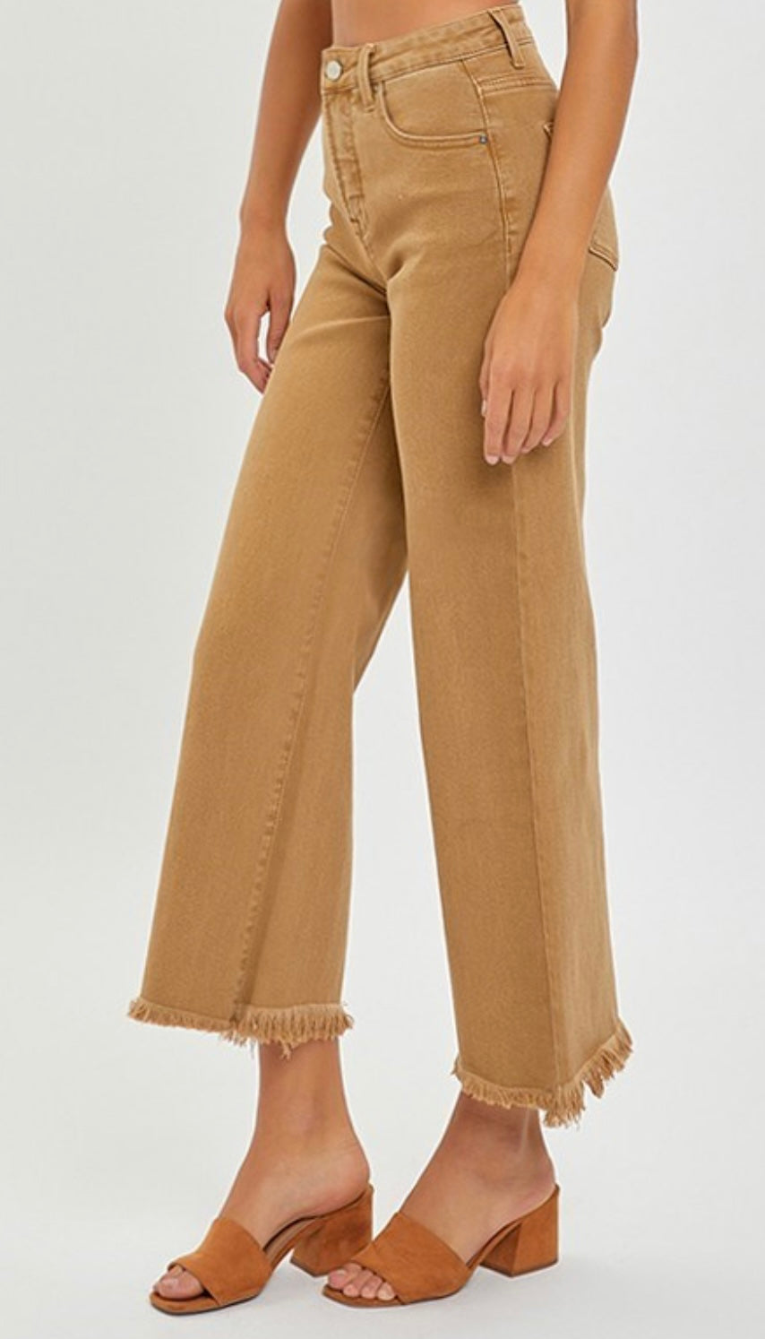 Risen Mocha Wide Leg Crop