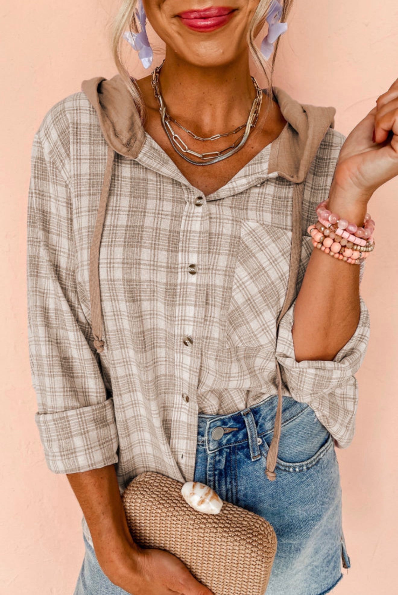 Backroads Plaid Hoodie