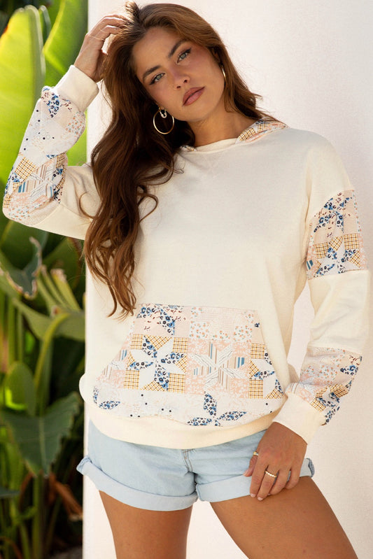 Patchwork Snowfall Hoodie