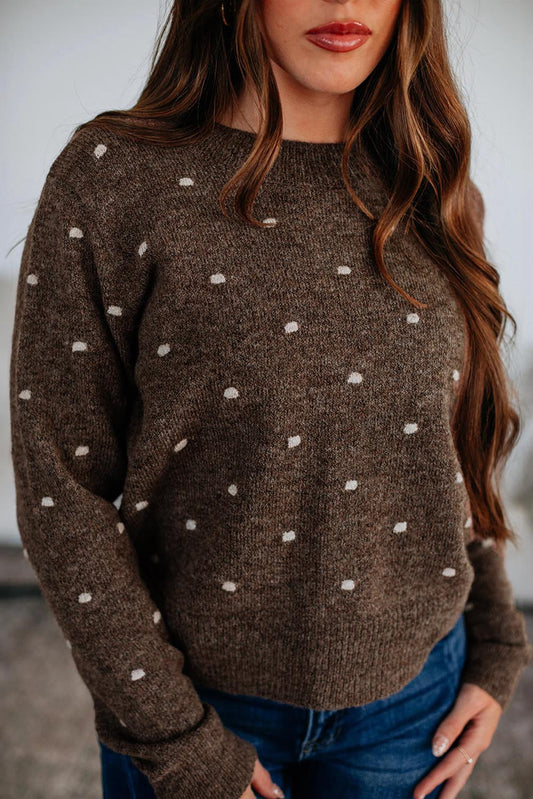 Cocoa Dot Sweater