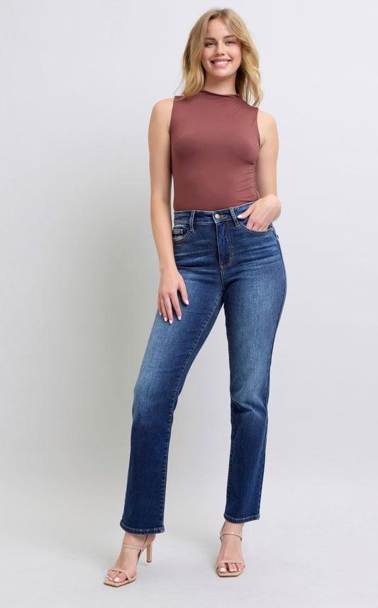 Judy Blue Vintage Wash Thermal Straight