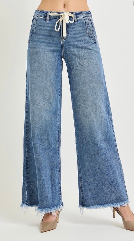 Risen High Rise Wide Jeans