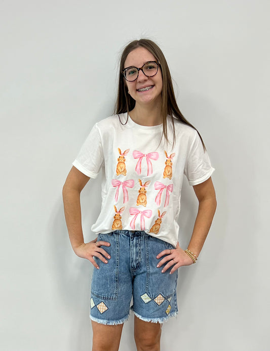 Patchwork Jean Shorts